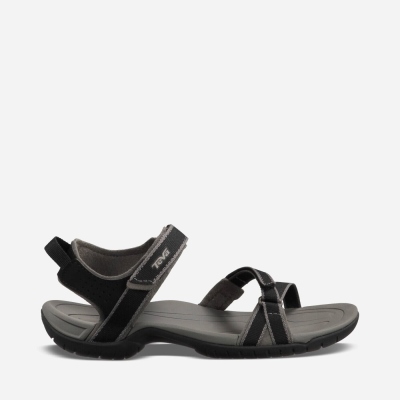 Teva Verra - Women's Teva Hiking Sandals - Black | India (NWJE03517)